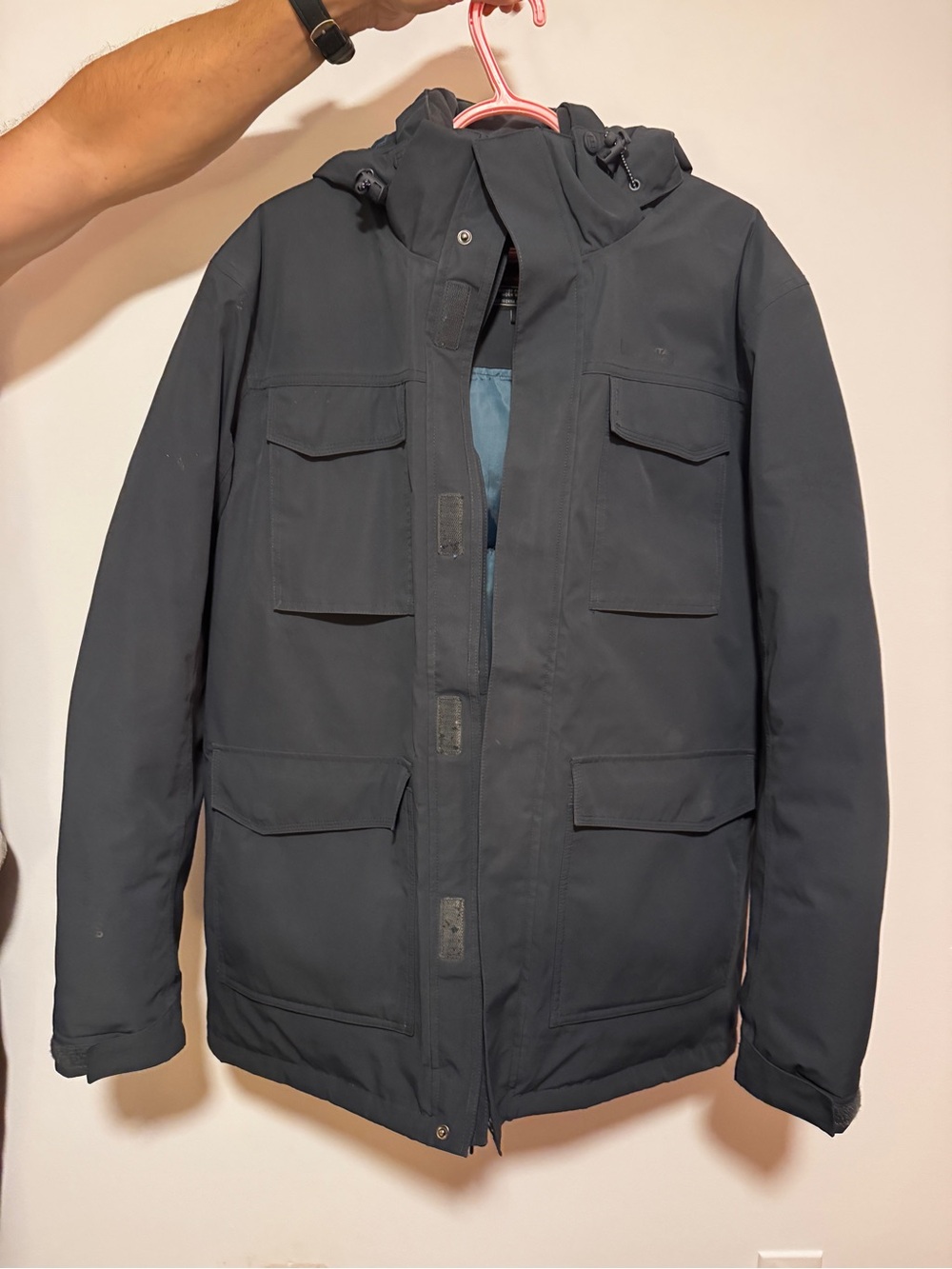 Men's Hooded Field Jacket in Black - Mountain Warrhouse